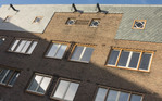 Gevel Sportstraat.
<br/>
Marcel Westhoff, 2015-12-01
